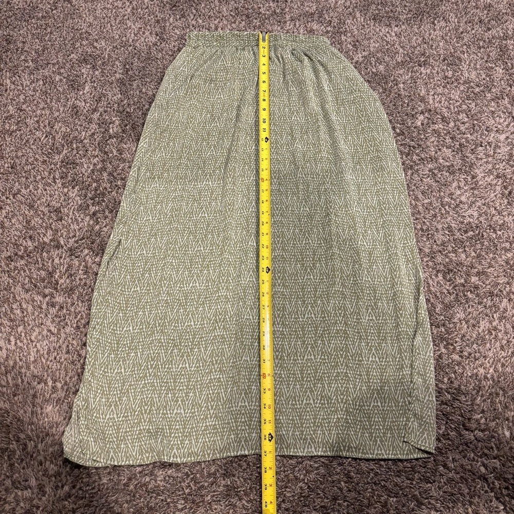 Faded Glory Elegant Green Patterned Women's Skirt